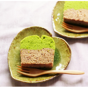 クミタス レシピ 米粉で作る 抹茶と小豆の浮島 蒸しパウンドケーキ