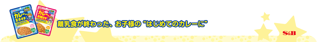 離乳食が終わった、お子様の“はじめてのカレーに”